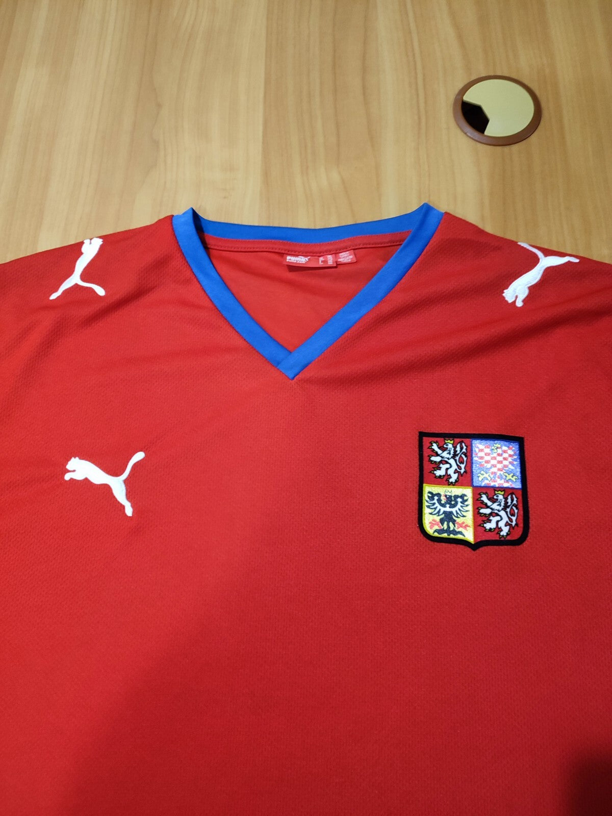 Czech Republic 2008 2009 home Size 2XL Puma shirt jersey football soccer kit XXL
