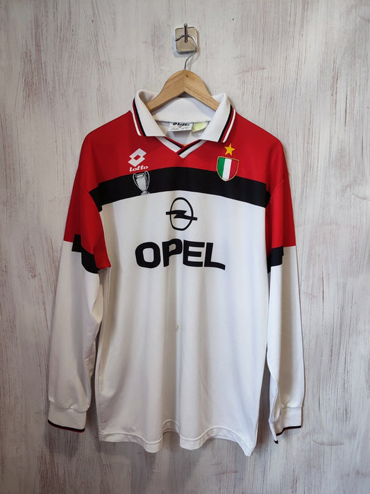 AC Milan 1994 1995 away Sz XL Lotto shirt jersey football soccer kit millot L/S