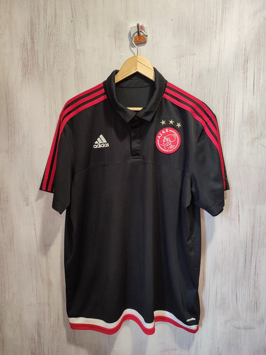 Ajax Amsterdam 2015 2016 Polo Sz 2XL Adidas shirt jersey soccer football kit XXL