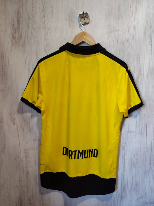 Borussia Dortmund 2015 2016 home Sz M BVB Puma jersey shirt football kit trikot
