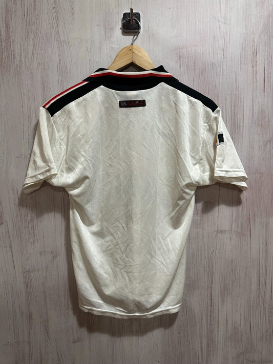 SIGNED kids Manchester United 1998 1999 away shirt jersey kit soccer football