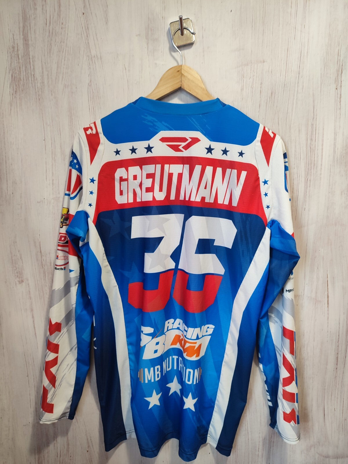 Nico Greutmann #36 motocross jersey EMX250 MXGP KTM SB team racing shirt moto MX