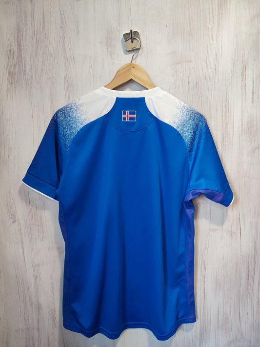 Iceland 2018 2019 2020 home Size M shirt jersey football soccer kit tee Errea