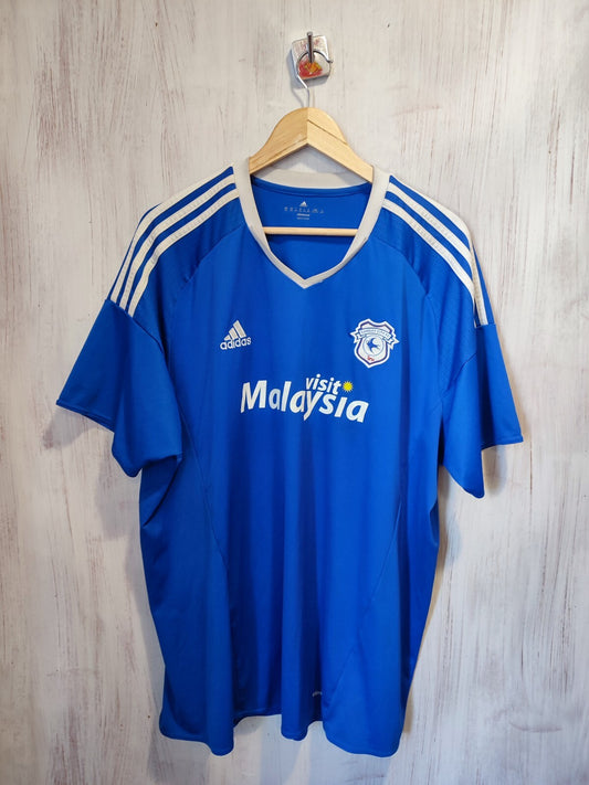 FC Cardiff City 2016 2017 home Size 2XL football shirt jersey soccer kit tee XXL
