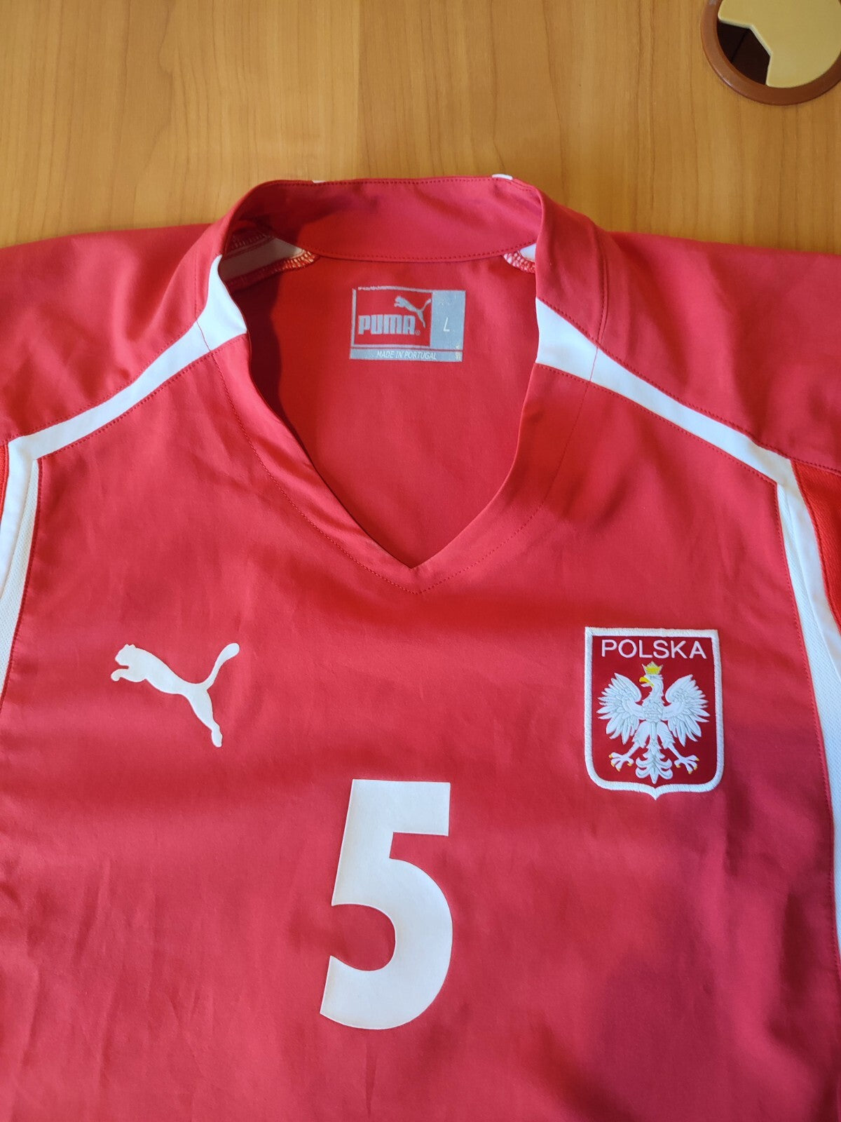 Poland team 2004 2005 2006 away Size L soccer shirt jersey football kit tee Puma