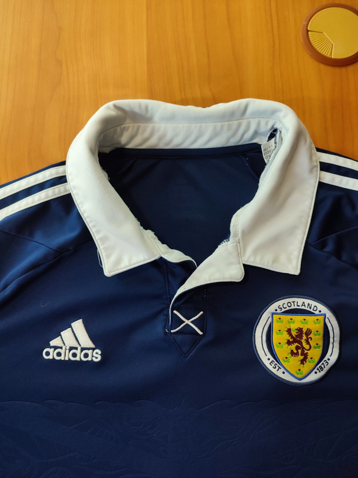 SCOTLAND 2012 2013 2014 home Size M Adidas shirt jersey football soccer kit L/S