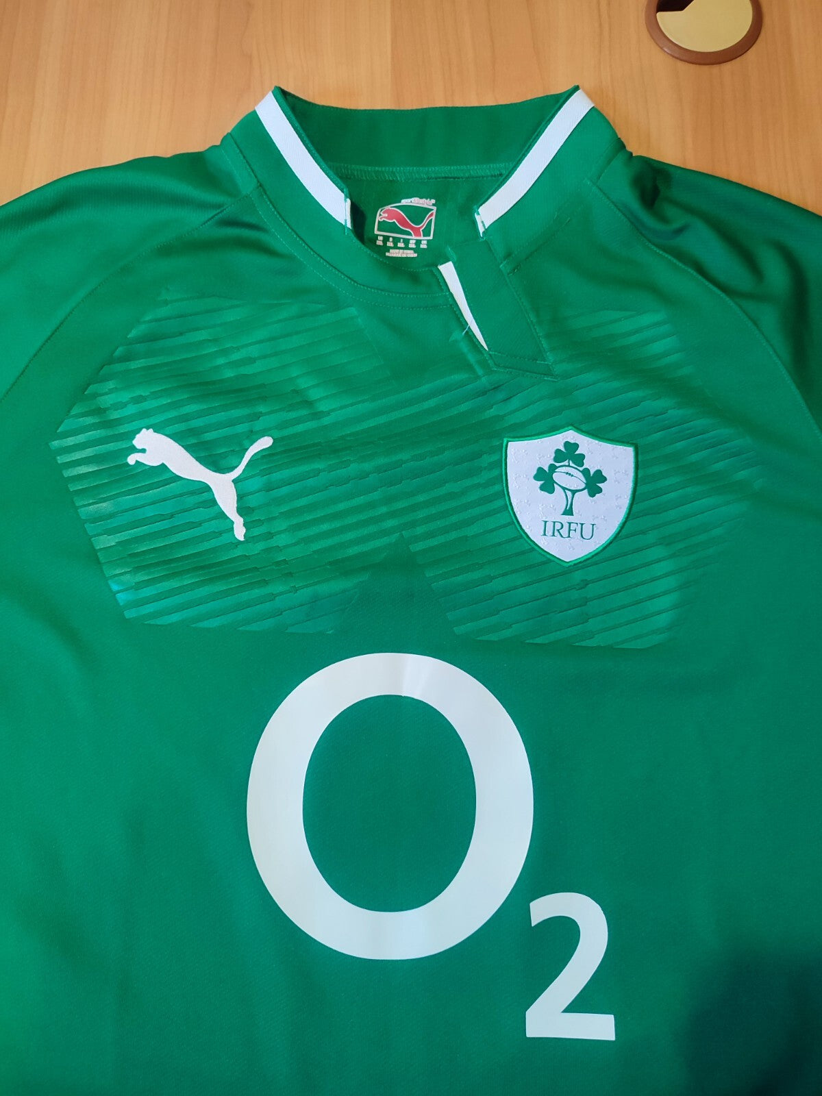Irish IRFU 2011 2012 home Sz 2XL rugby jersey shirt maillot kit trikot Puma XXL