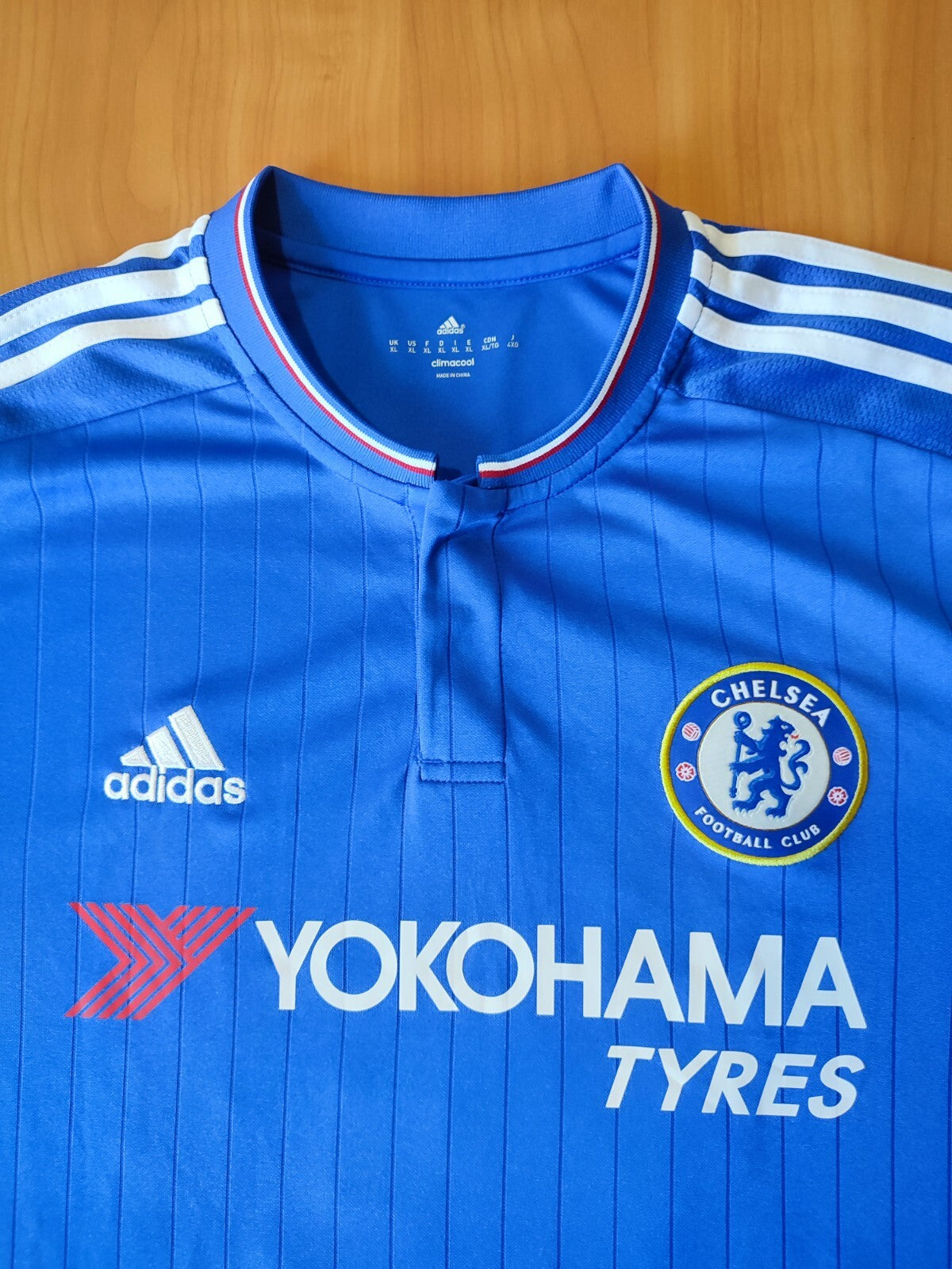 Chelsea London 2015 2016 home Sz XL Adidas football jersey shirt kit tee soccer