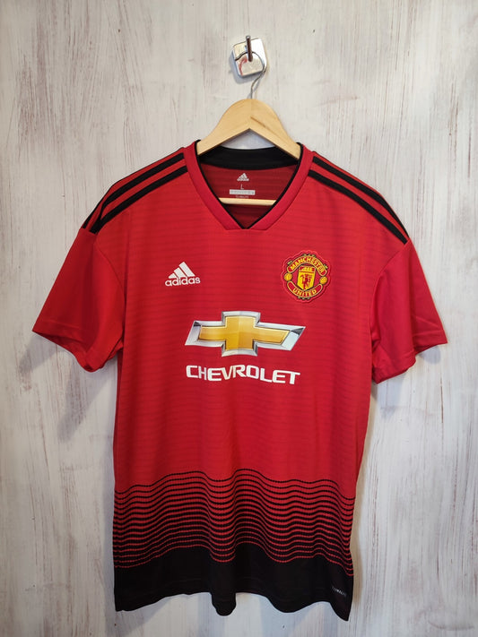Manchester United 2018 2019 home Size L Adidas soccer shirt jersey football kit