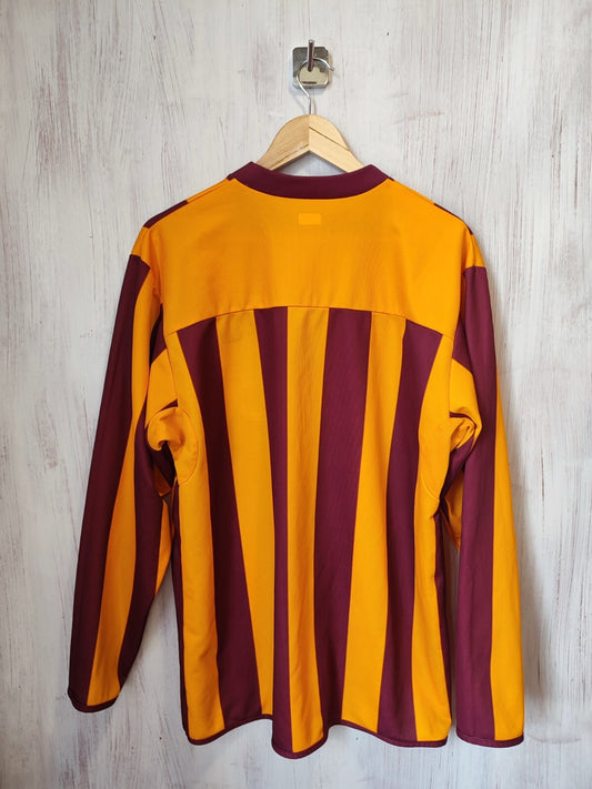 Bradford City 2004 2005 home Size L Diadora soccer jersey shirt football kit L/S