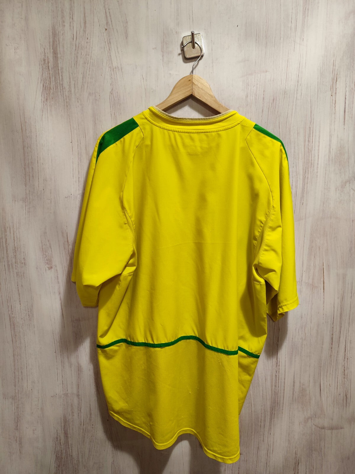 Brasil 2002 2003 2004 home Size 2XL shirt football kit Brazil jersey maillot XXL