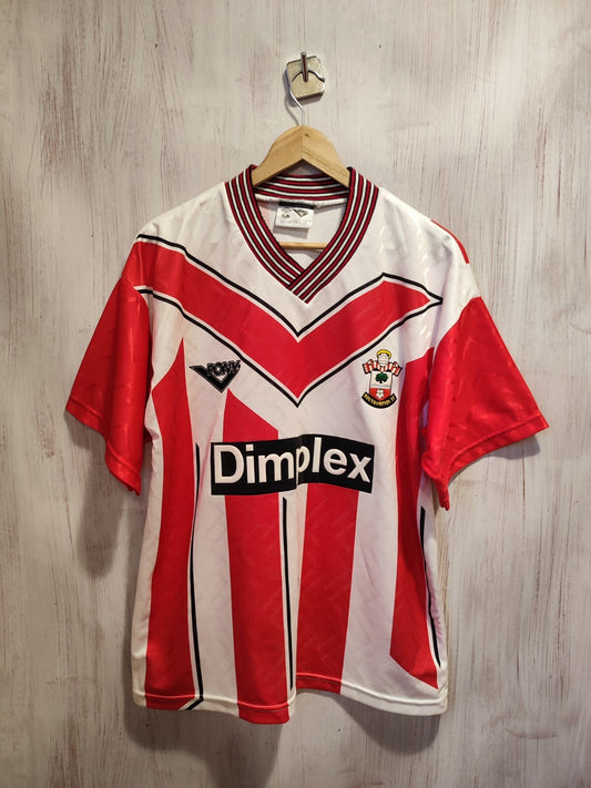 FC Southampton 1993 1994 1995 home Size L football soccer shirt jersey kit Pony