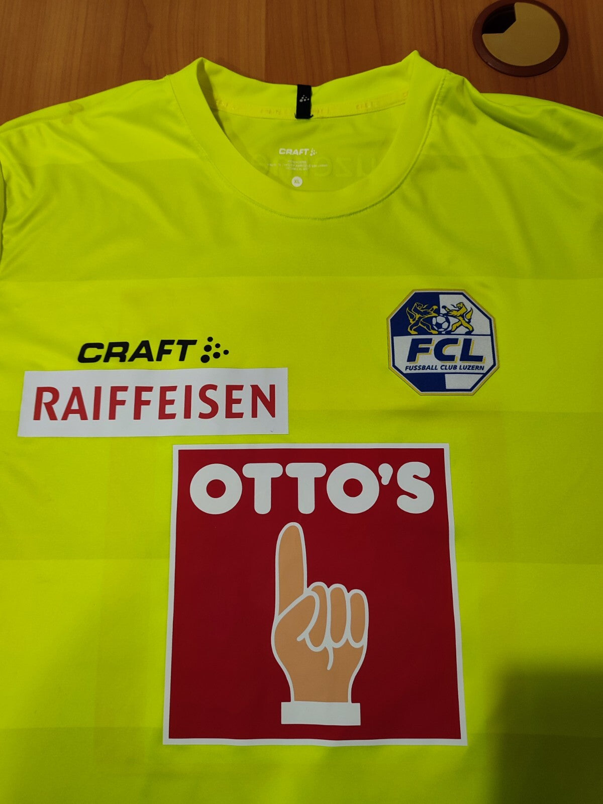 FC Luzern 2020 2021 goalkeeper Sz L Craft jersey shirt soccer football GK Jacot