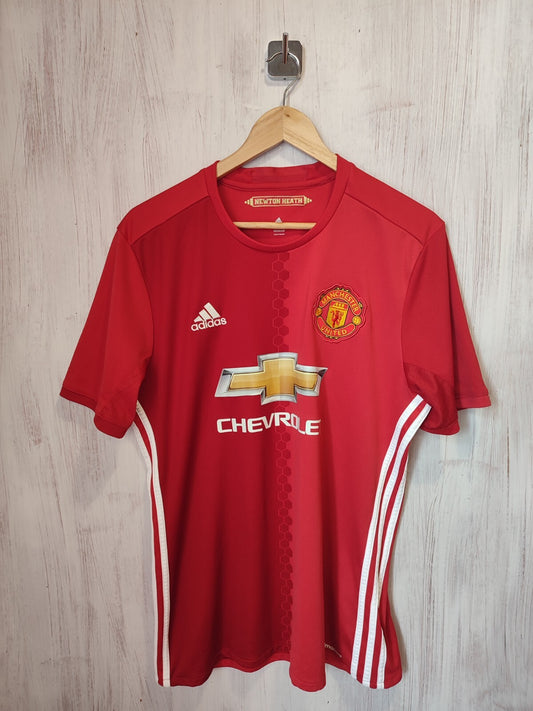 Manchester United 2016 2017 home Size L Adidas football soccer shirt jersey kit