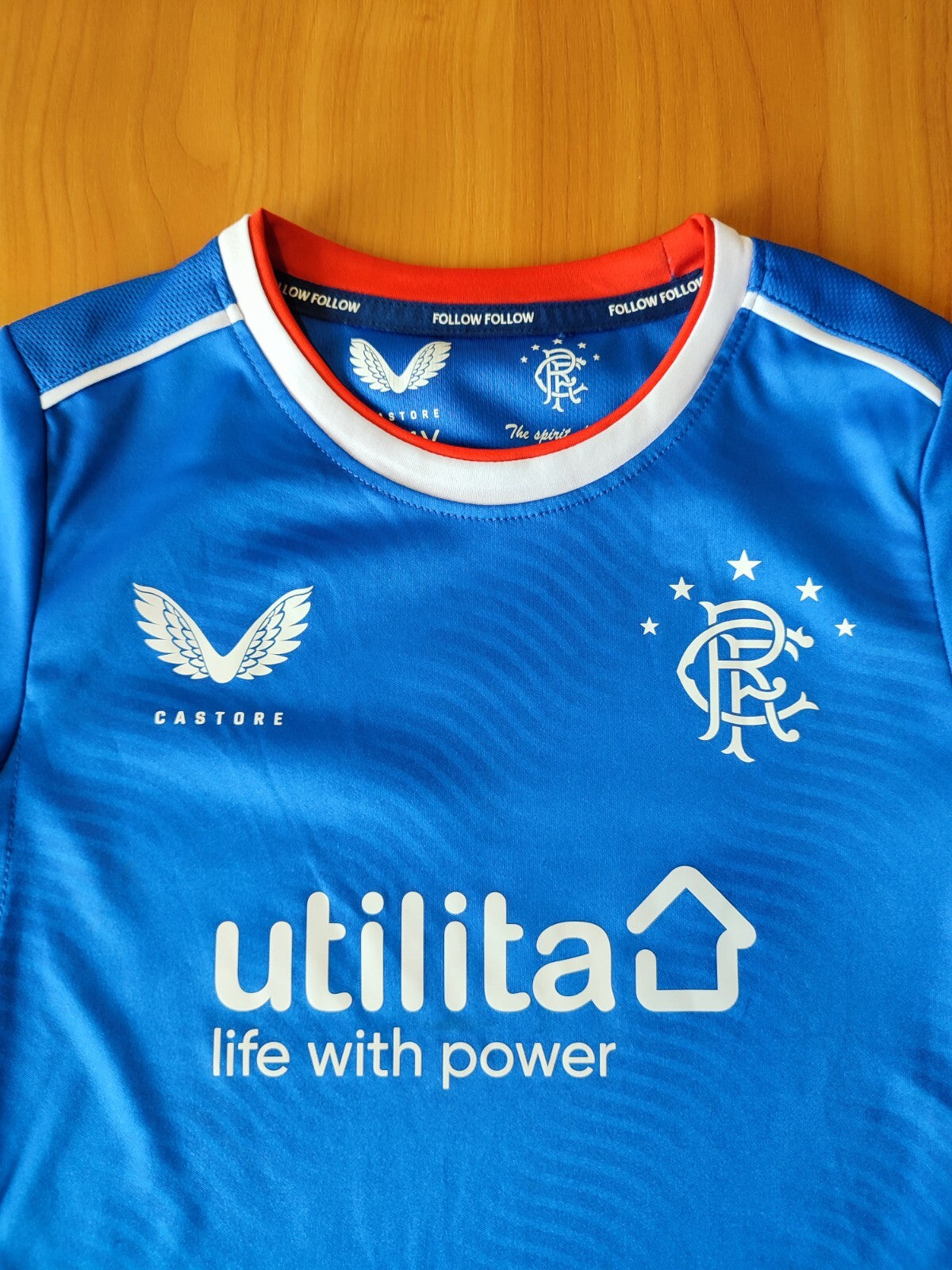 KIDS 3-4y Glasgow Rangers 2020 2021 home soccer shirt jersey junior football kit