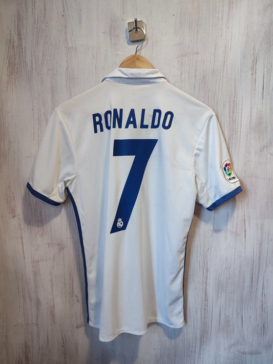 Real Madrid 2016 2017 home Sz S soccer shirt jersey football maillot kit Ronaldo