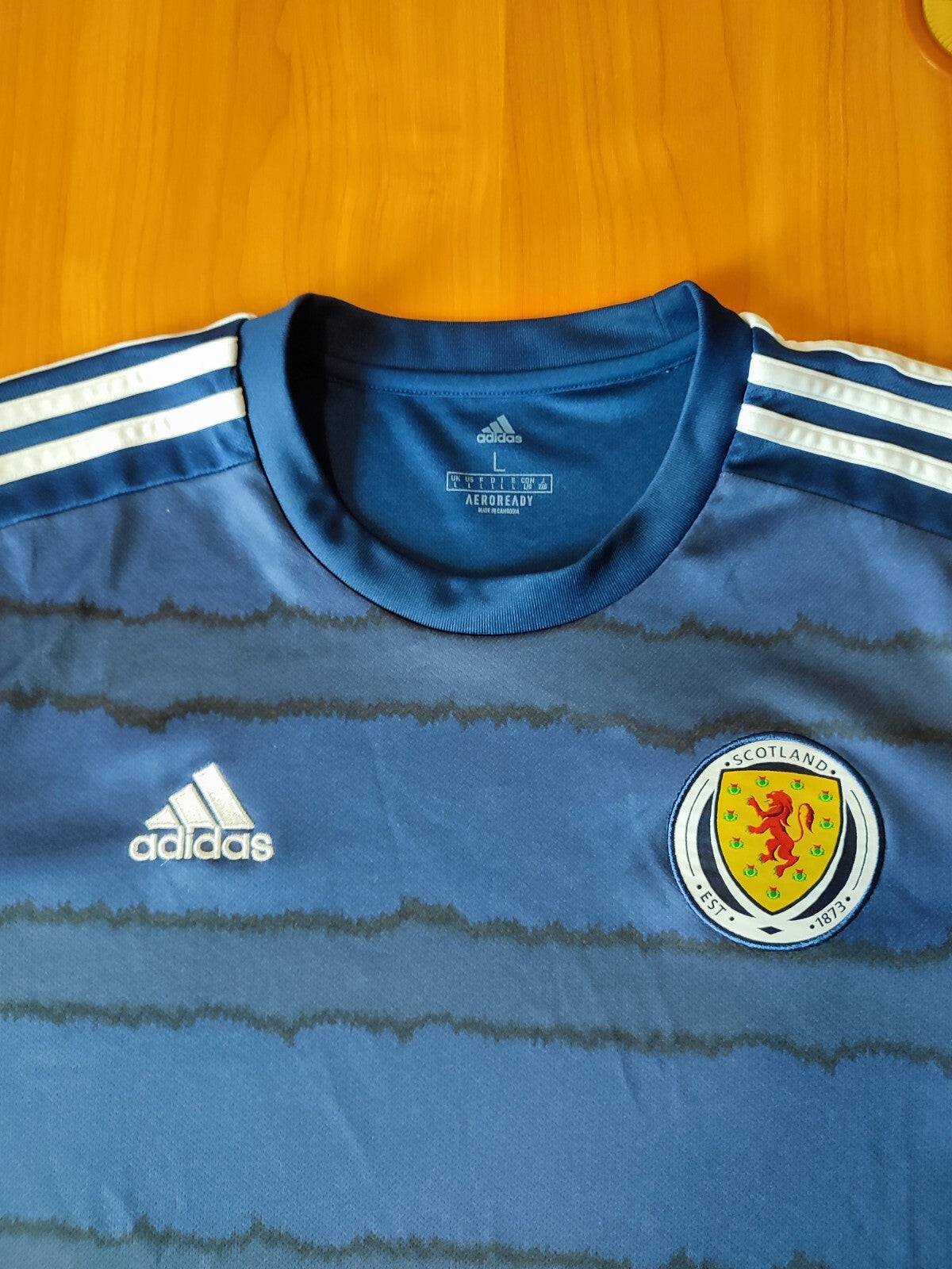 Scotland national team 2019 2020 home Sz L shirt jersey football soccer kit tee