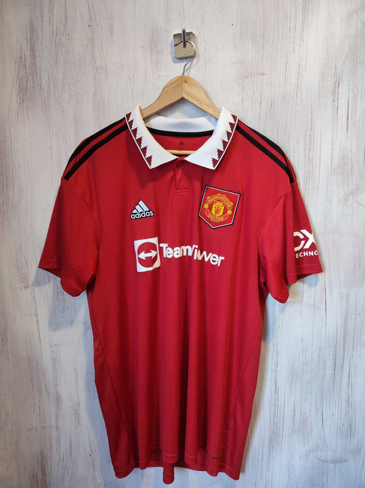 Manchester United 2022 2023 home Size XL jersey shirt soccer football kit Adidas