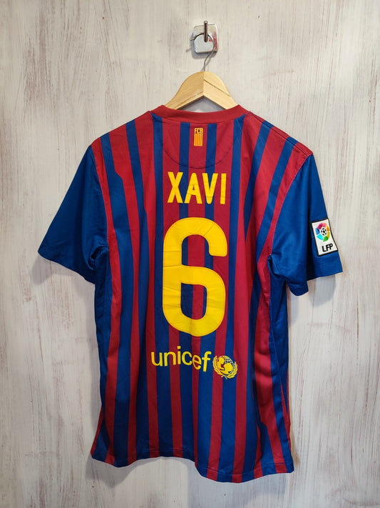 FC Barcelona 2011 2012 home Sz M Nike shirt jersey soccer football kit tee Xavi