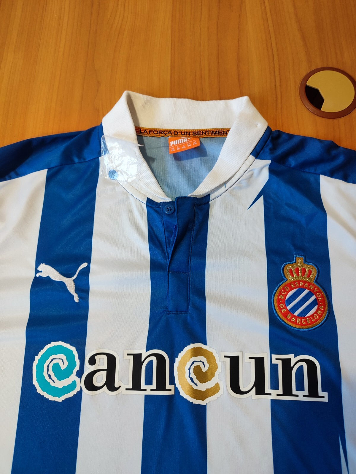 Espanyol 2012 2013 home Size 2XL Puma shirt jersey soccer football tee kit XXL