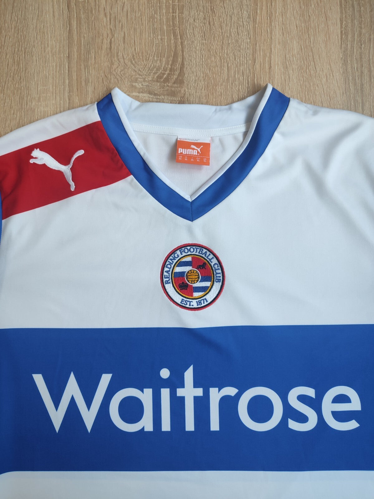 FC Reading 2012 2013 home Size XL Puma football shirt jersey soccer maillot kit