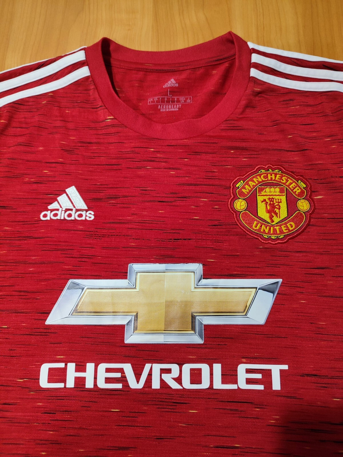 Manchester United 2020 2021 home Size L shirt jersey soccer football kit trikot