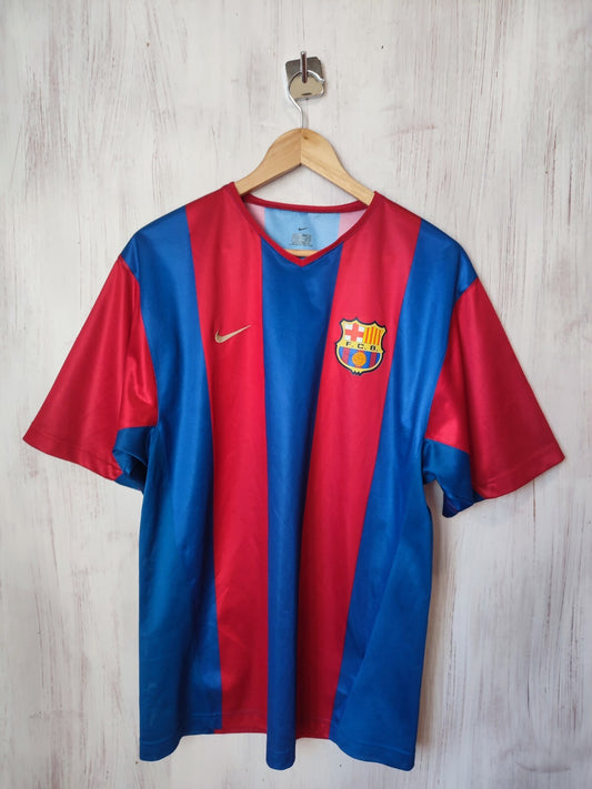 FC Barcelona 2002 2003 home Sz L Nike shirt jersey Barca FCB soccer football kit