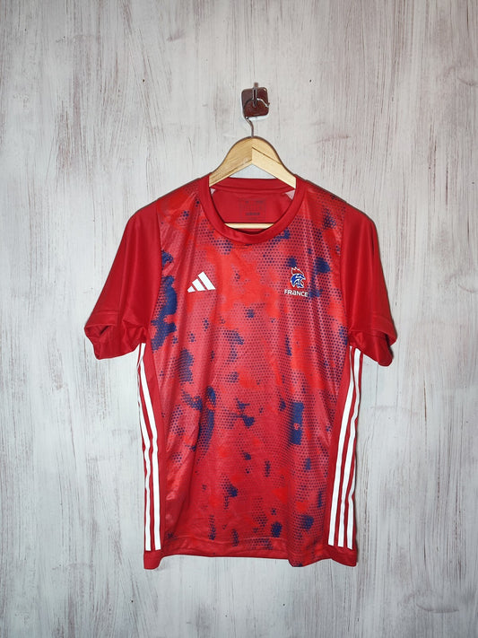 France 2023 2024  Size M handball shirt tee jersey kit sport Adidas red Medium