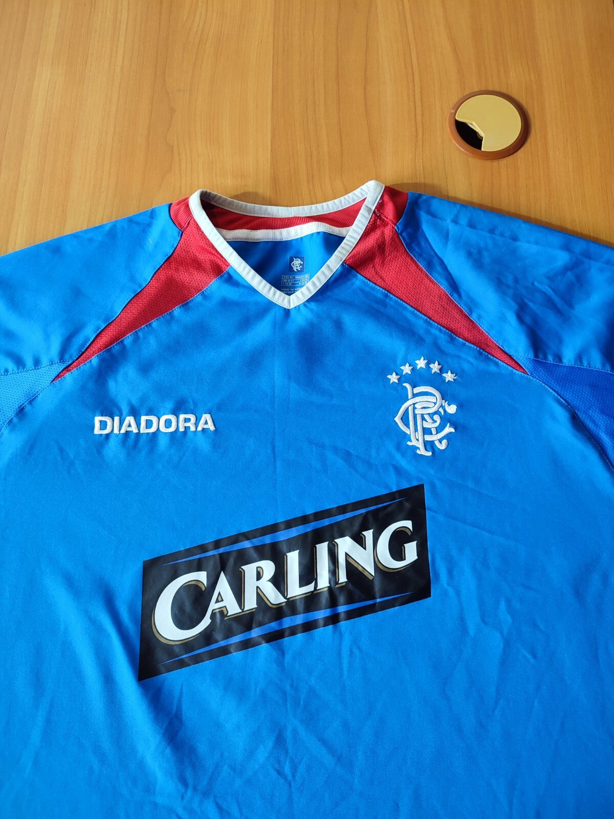 Glasgow Rangers 2003 2004 2005 home Diadora Size XL football soccer shirt jersey