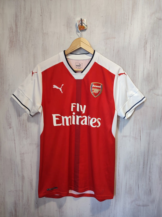 Arsenal London 2016 2017 home Sz M Puma shirt jersey soccer football Chamberlain
