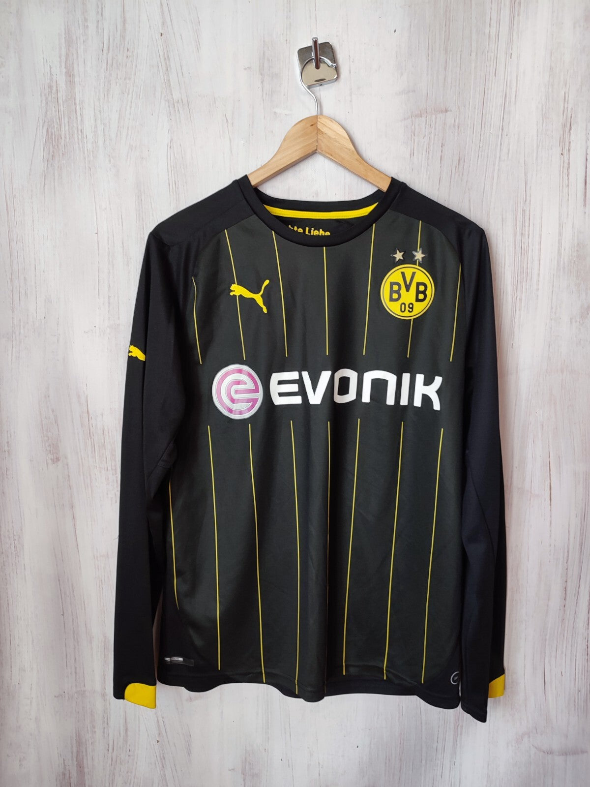 Borussia Dortmund 2014 2015 2016 away Size M Puma jersey shirt football kit L/S