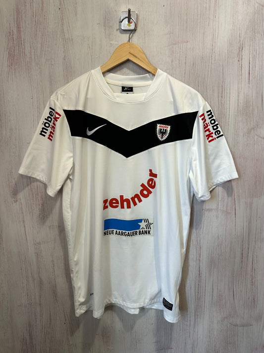 FC Aarau 2011 2012 home Sz L Nike football shirt jersey trikot soccer kit Garat