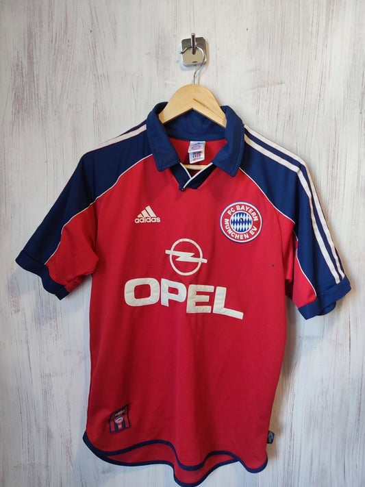 FC Bayern Munich 1999 2000 2001 home Size S shirt jersey football soccer Adidas