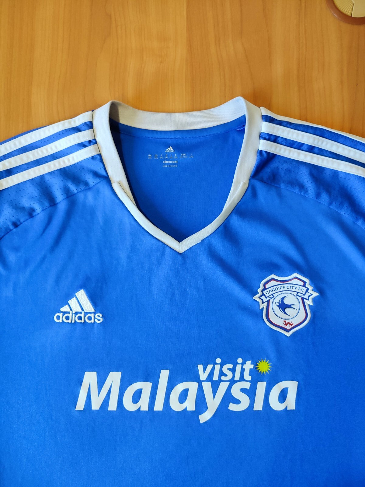 FC Cardiff City 2016 2017 home Size 2XL football shirt jersey soccer kit tee XXL