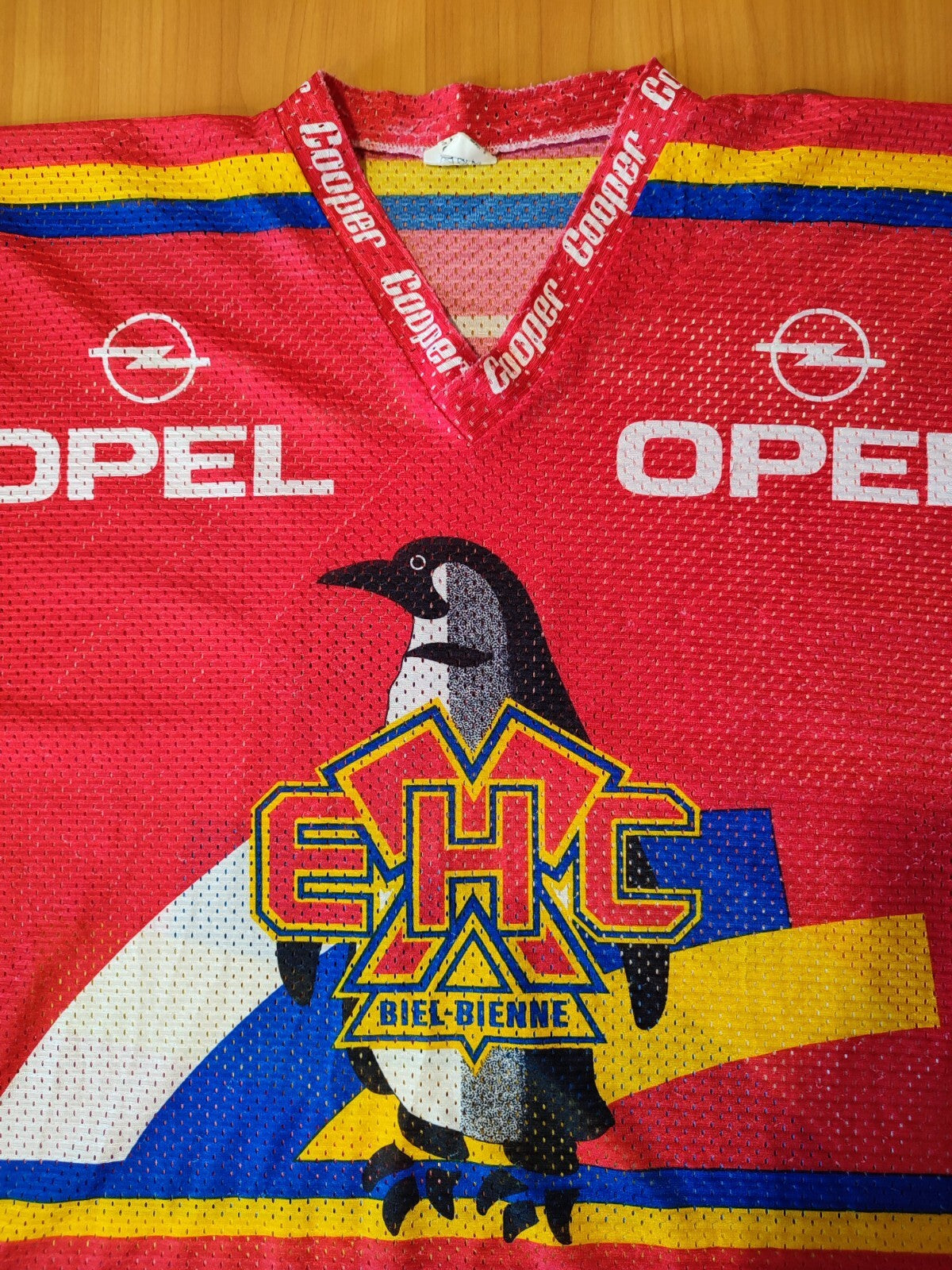 EHC Biel-Bienne 1990's Size M ice hockey jersey shirt kit trikot 90's VINTAGE