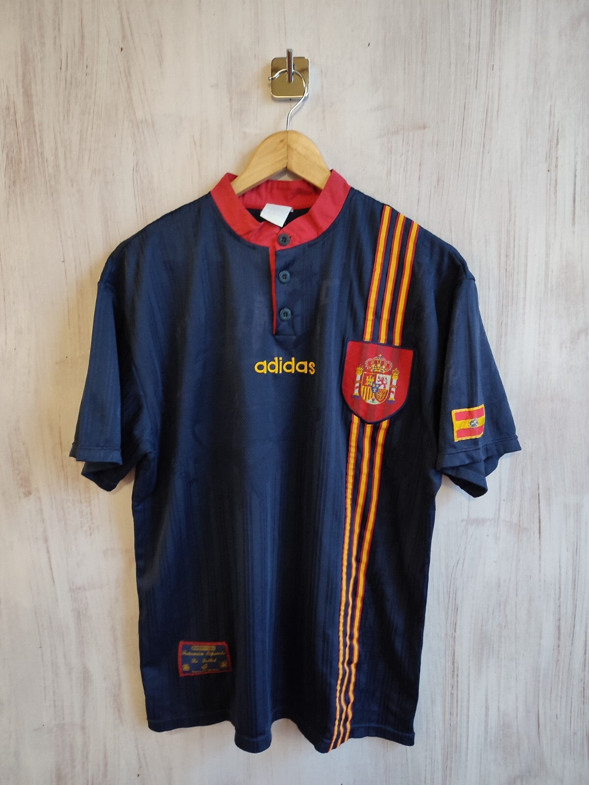 Spain 1999 2000 Away Size M Adidas shirt jersey maillot football soccer kit tee