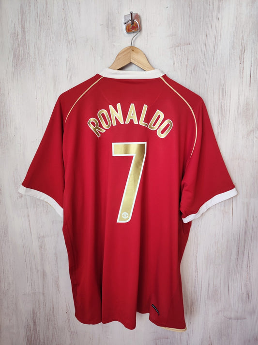 Manchester United 2006 2007 home Sz 2XL Nike soccer shirt jersey kit XXL Ronaldo