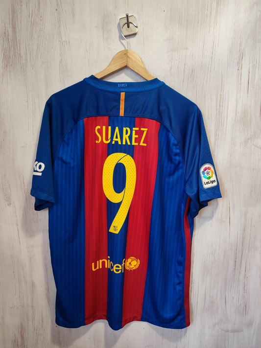 Barcelona 2016 2017 home Sz XL shirt jersey Barca FCB soccer football kit Suarez
