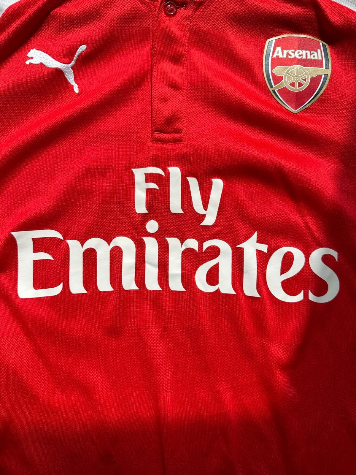 Arsenal London 2014 2015 home Size M Puma shirt football jersey soccer tee kit