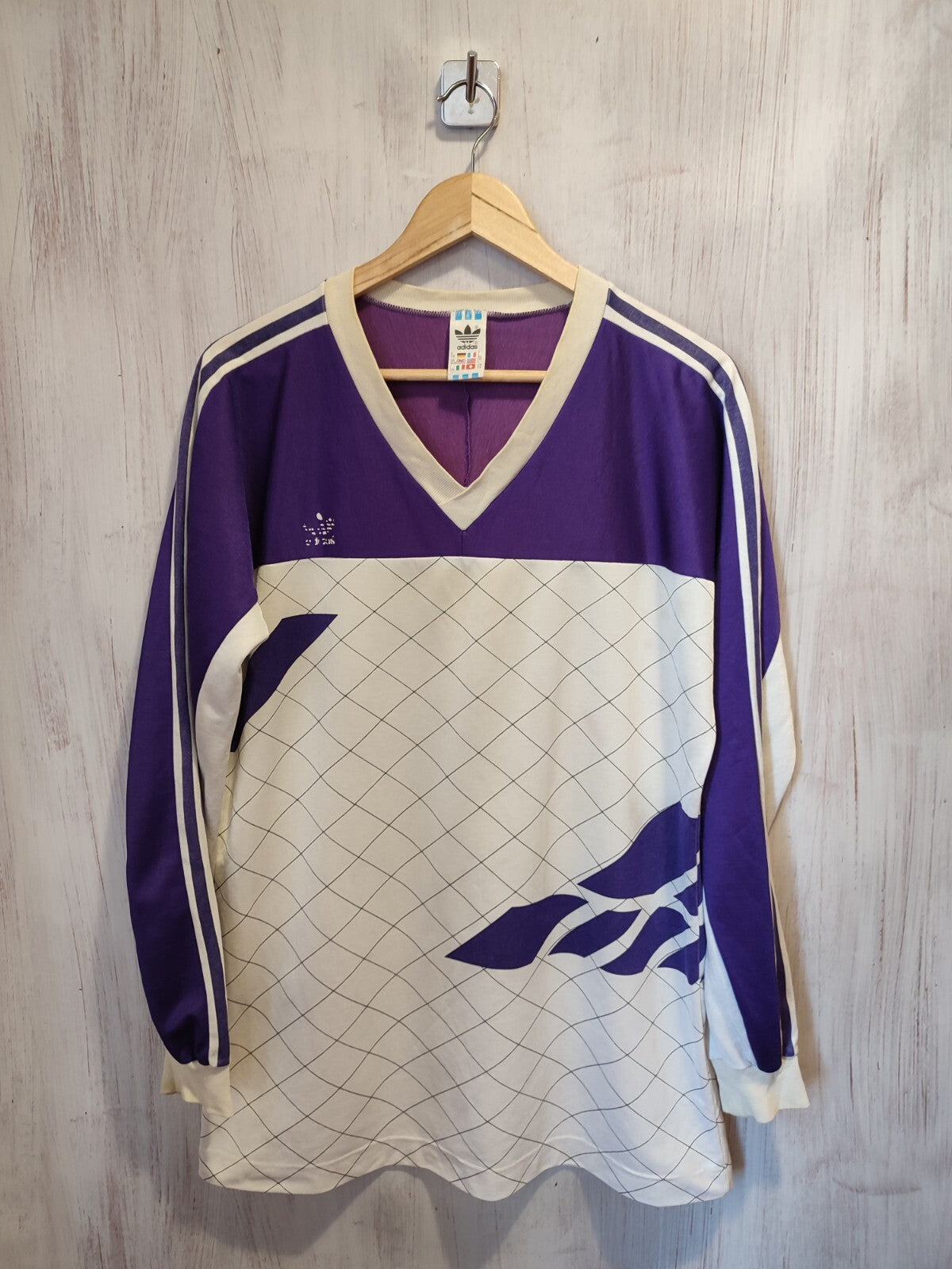 Adidas template 1980's 1990's Size L shirt kit jersey soccer football 80's 90's