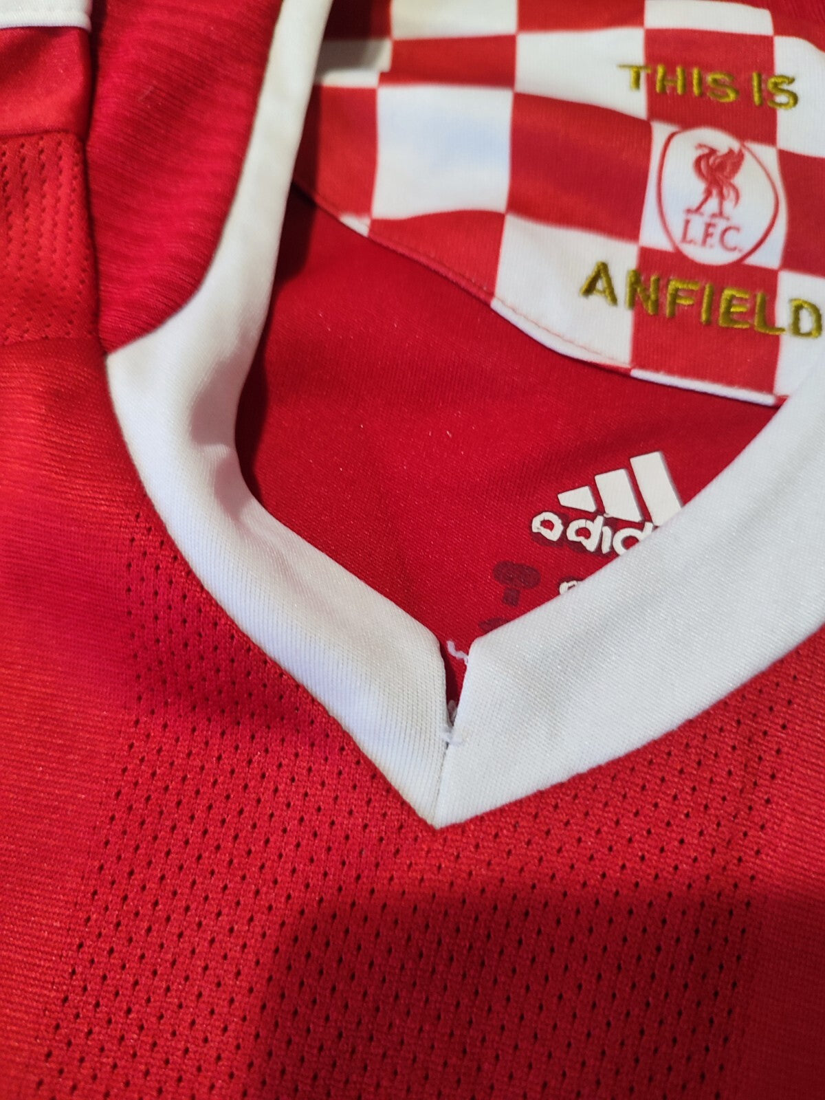 FC Liverpool 2008 2009 2010 home Size M shirt soccer football jersey kit Gerrard