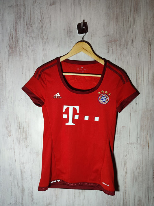 women's FC Bayern Munich 2015 2016 home Sz S Adidas shirt jersey soccer football