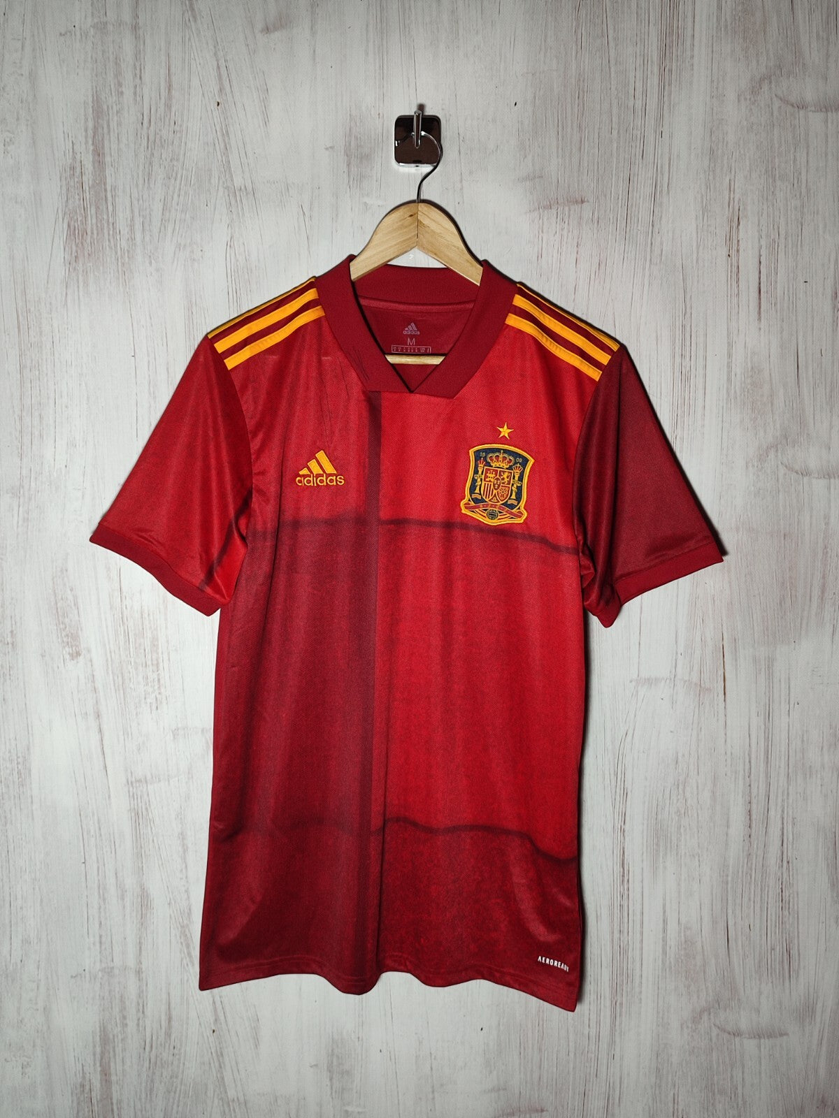 Spain 2020 2021 2022 home Adidas Size M shirt jersey soccer football kit tee