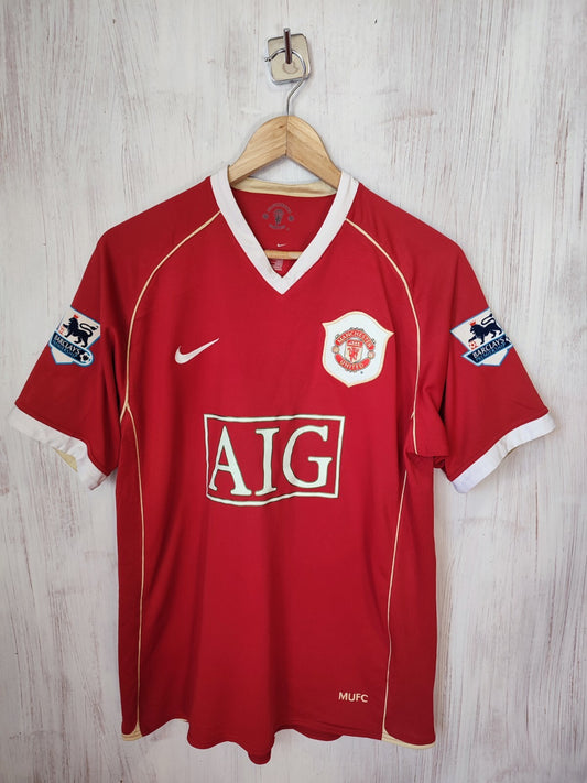 Manchester United 2006 2007 home Size M shirt jersey football soccer kit maillot