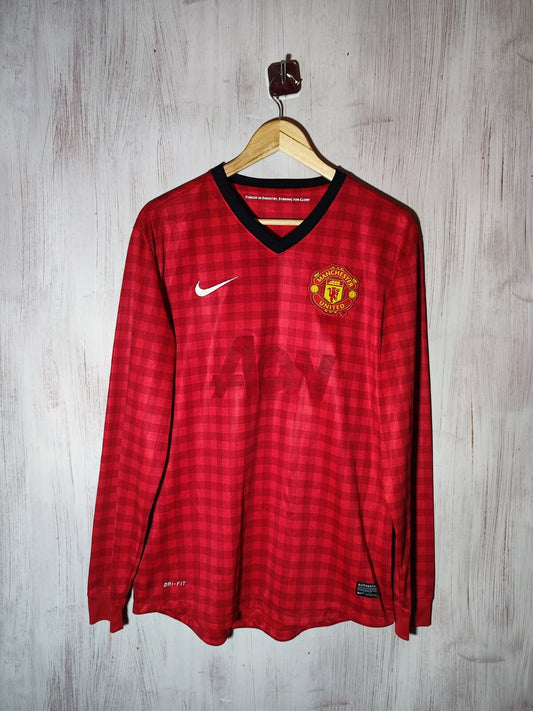 Manchester United 2012 2013 home Sz L Nike shirt jersey soccer football kit L/S