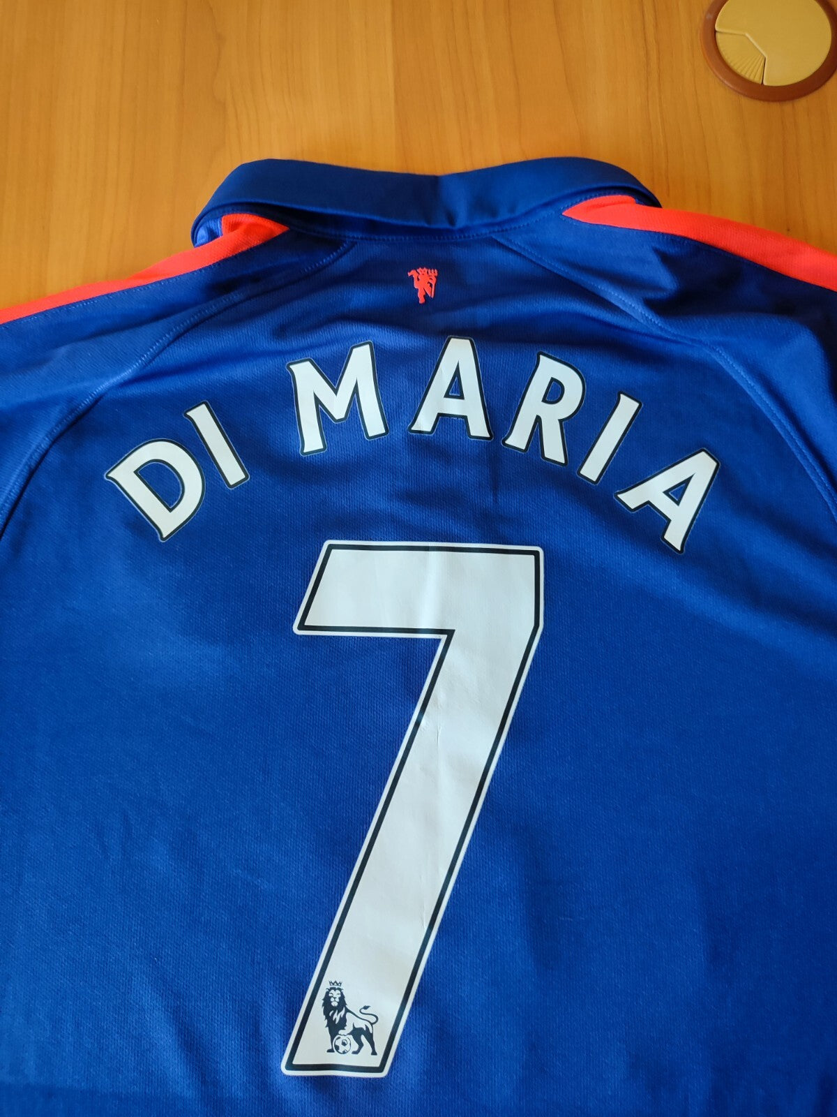 Manchester United 2014 2015 3rd Sz L shirt jersey soccer football third Di Maria