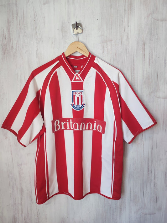 Stoke City 2001 2002 2003 home Sz S Le Coq Sportif football shirt soccer jersey