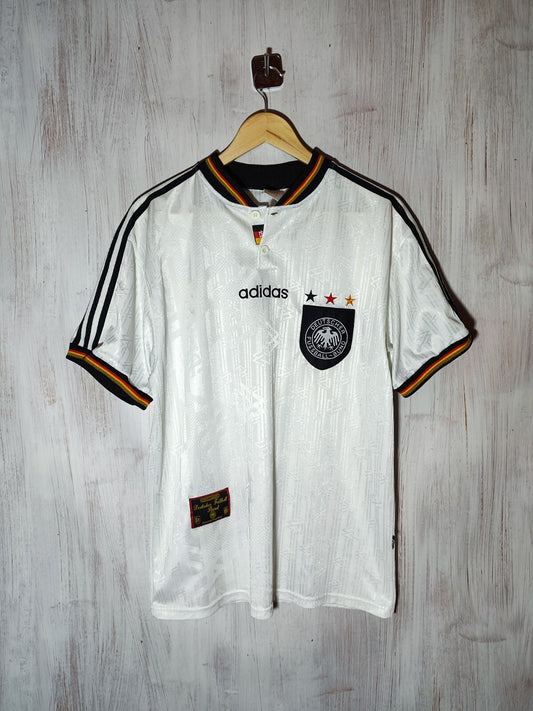 Germany 1996 1997 1998 home Sz L Adidas Deutschland shirt jersey soccer kit tee