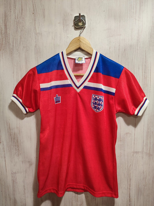England 1980 1981 1982 1983 away Sz 32"-34" Admiral soccer football jersey shirt