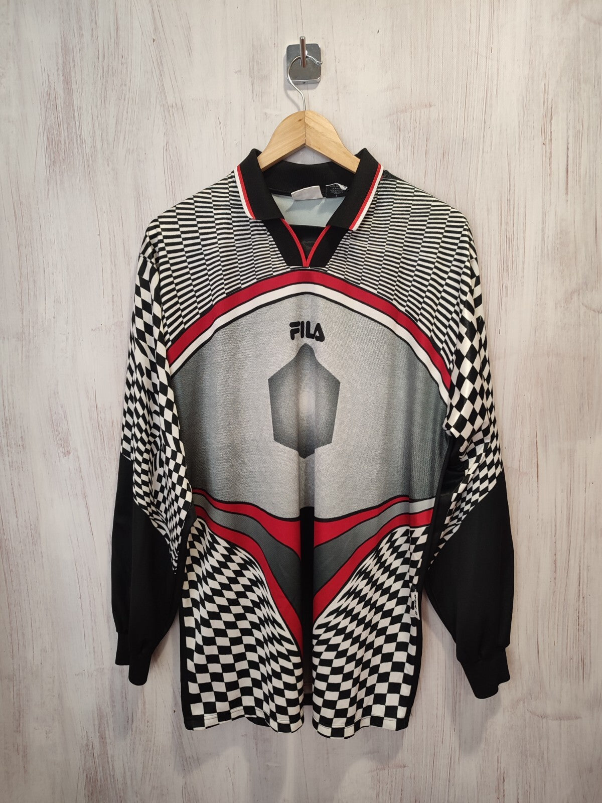 Vintage 1990's 90's goalkeeper Sz L shirt jersey kit soccer football L/S Fila GK